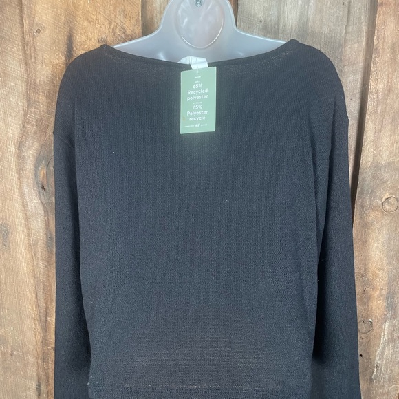 H&M Boat Neck Black Sweater - size XSmall - NWT - Picture 3 of 9
